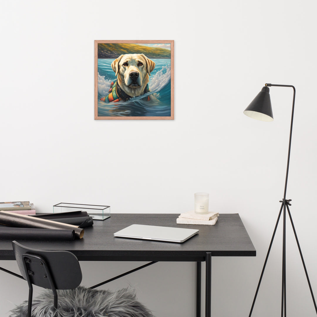 Framed poster-Labrador Retriever V4