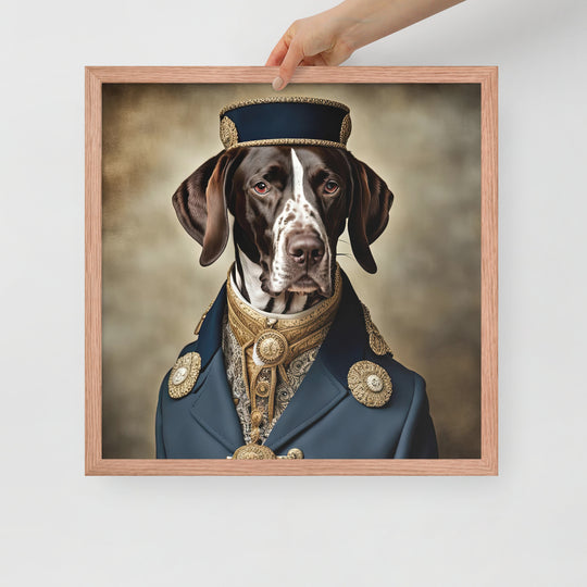 German Shorthaired Pointer- Framed poster v3