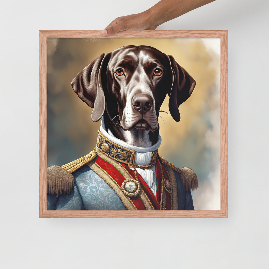 German Shorthaired Pointer- Framed poster v4