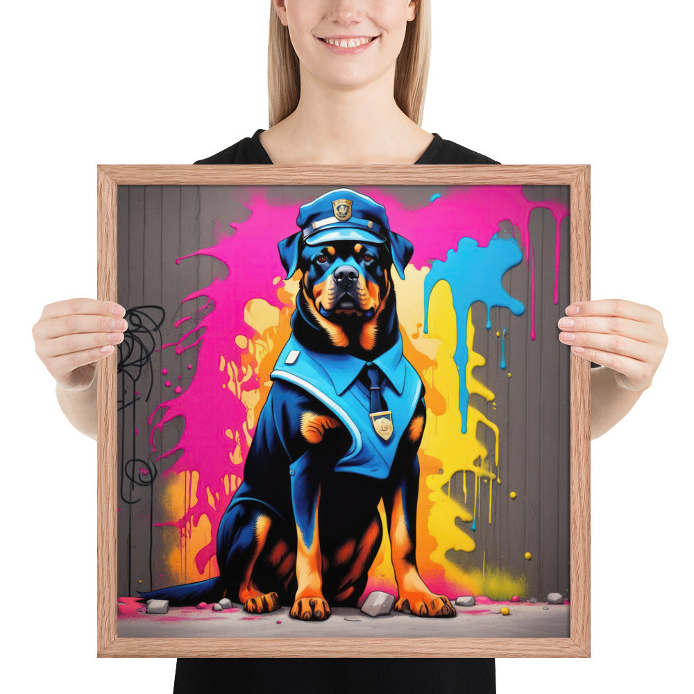 Rottweiler- Framed poster