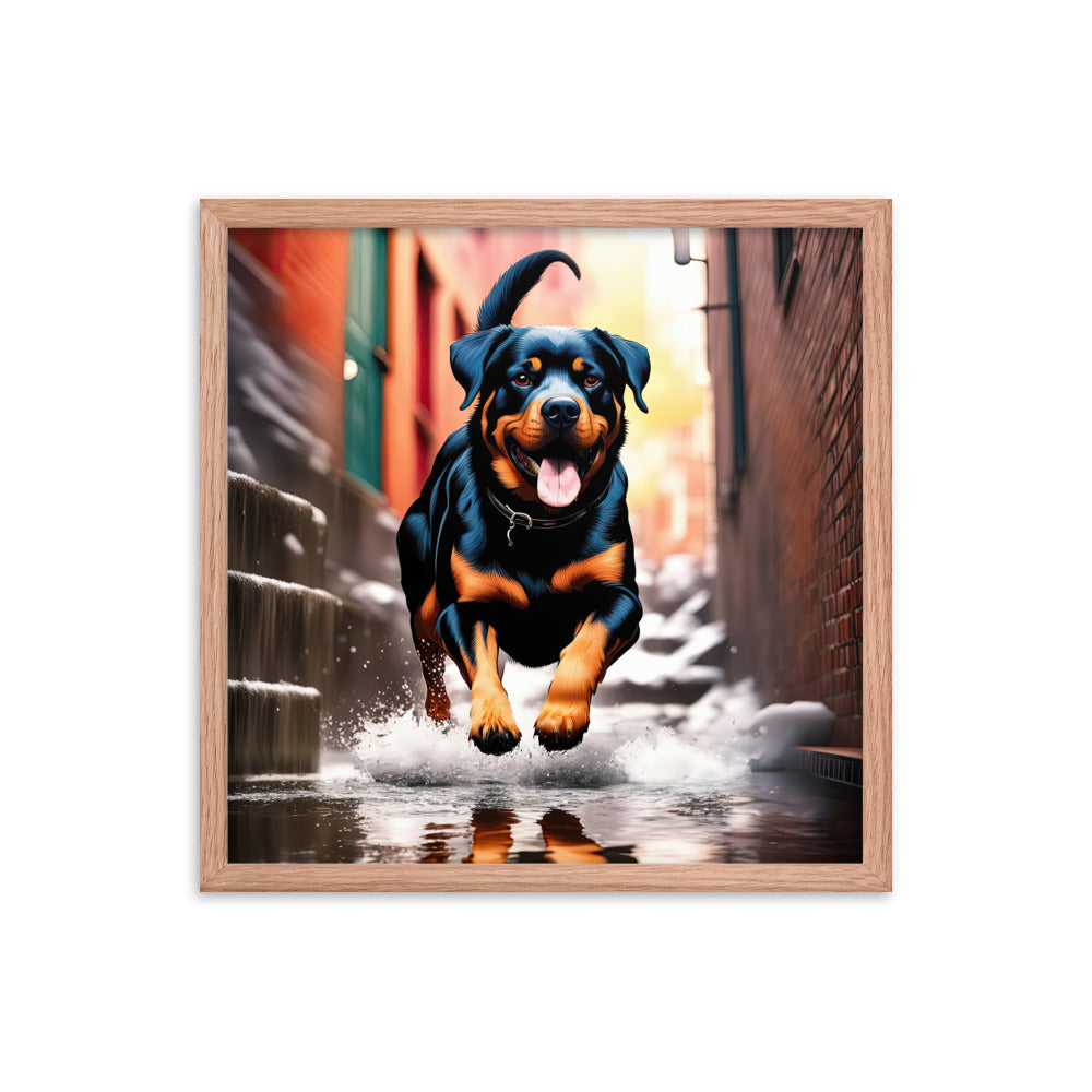 Rottweiler- Framed poster v2