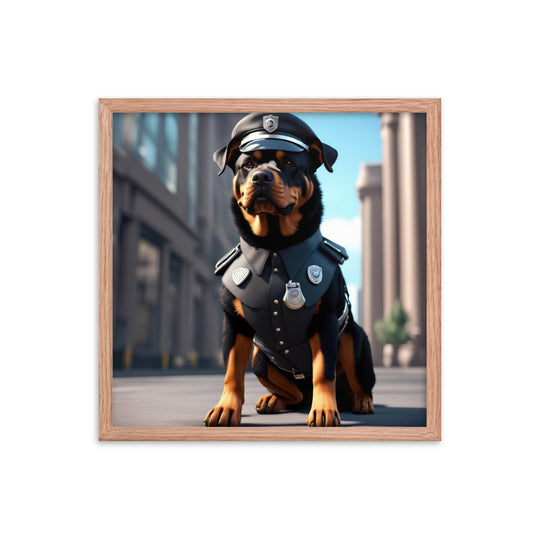 Rottweiler- Framed poster v3