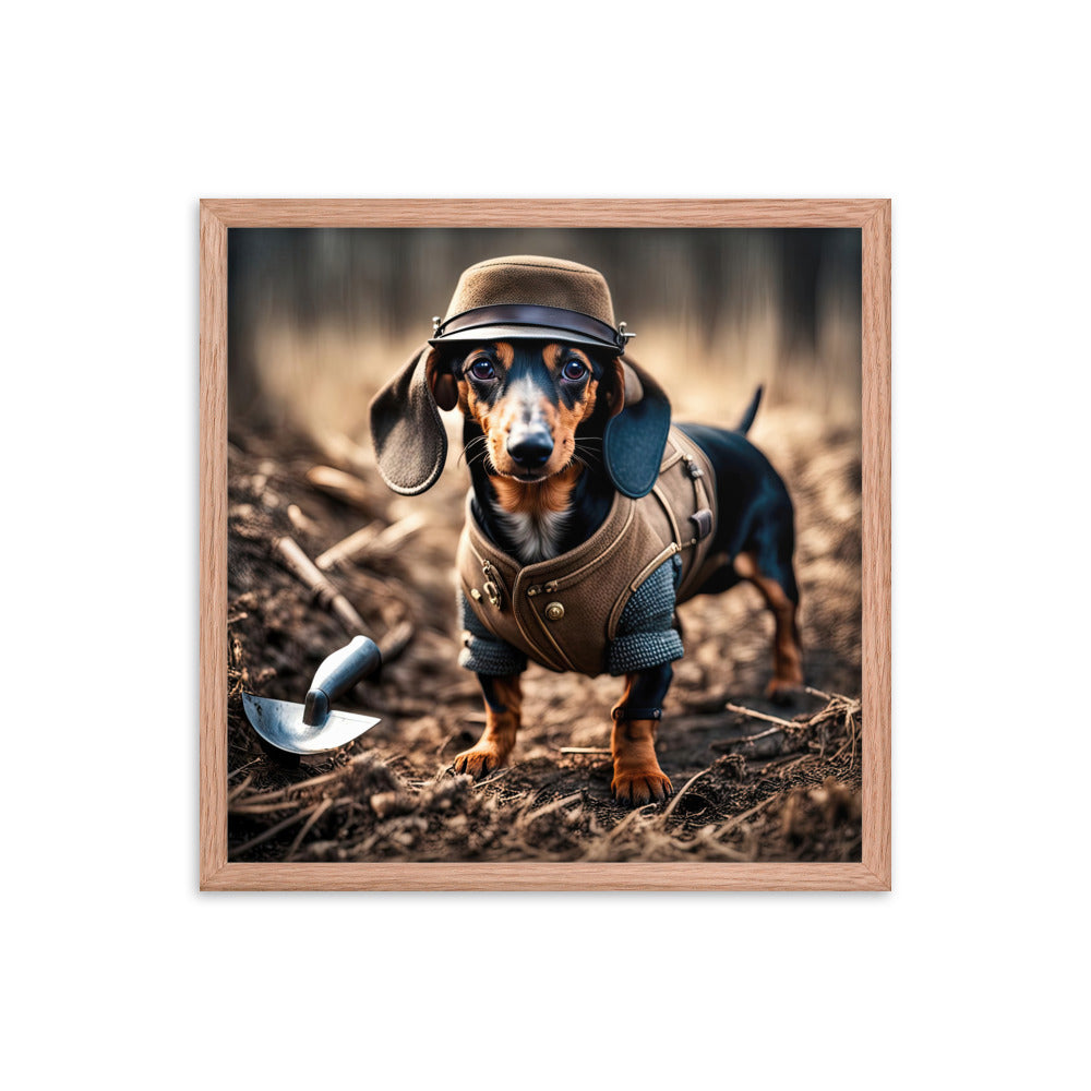 Dachshund- Framed poster v5