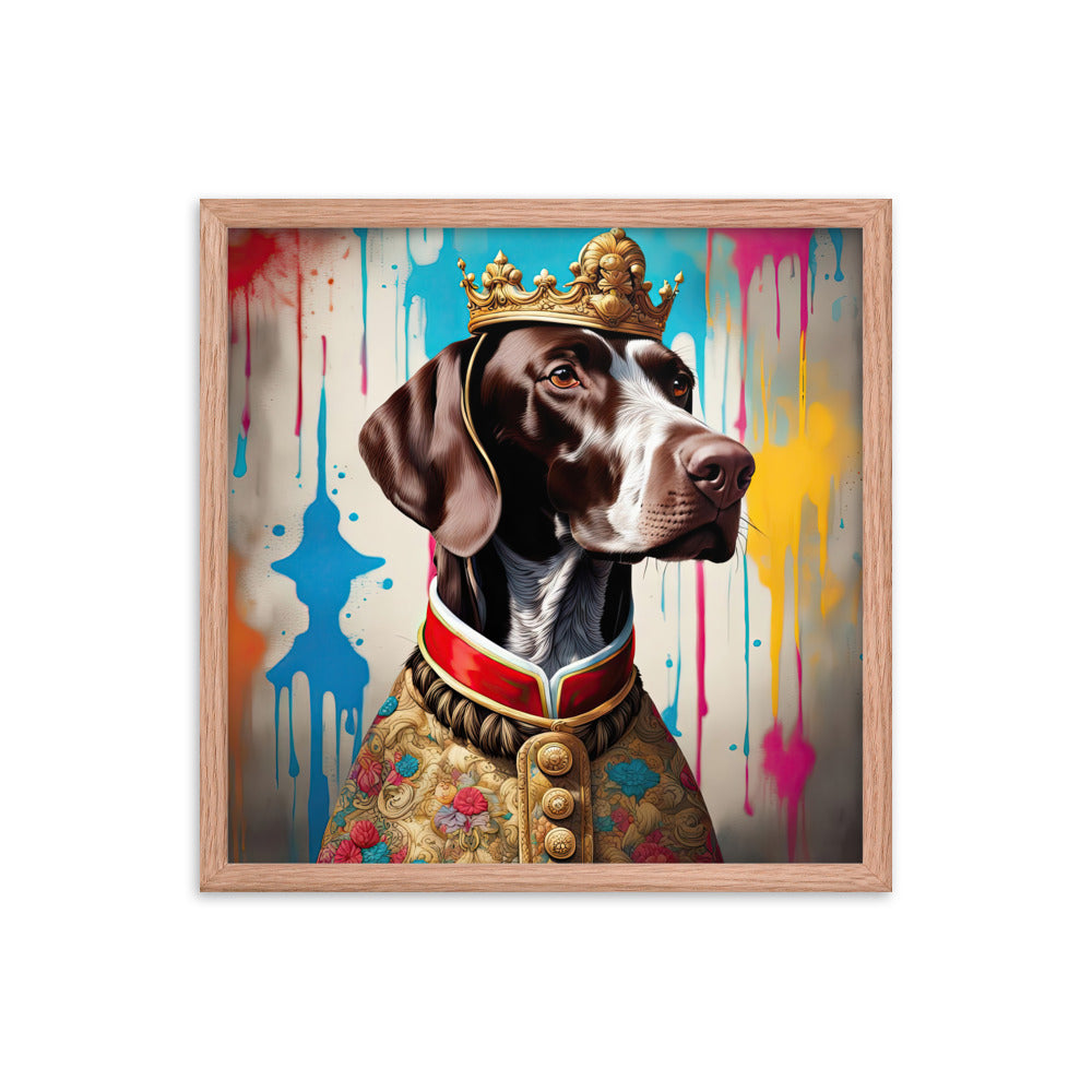 German Shorthaired Pointer- Framed poster