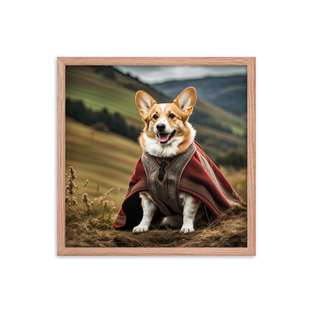 Pembroke Welsh Corgi- Framed poster v4