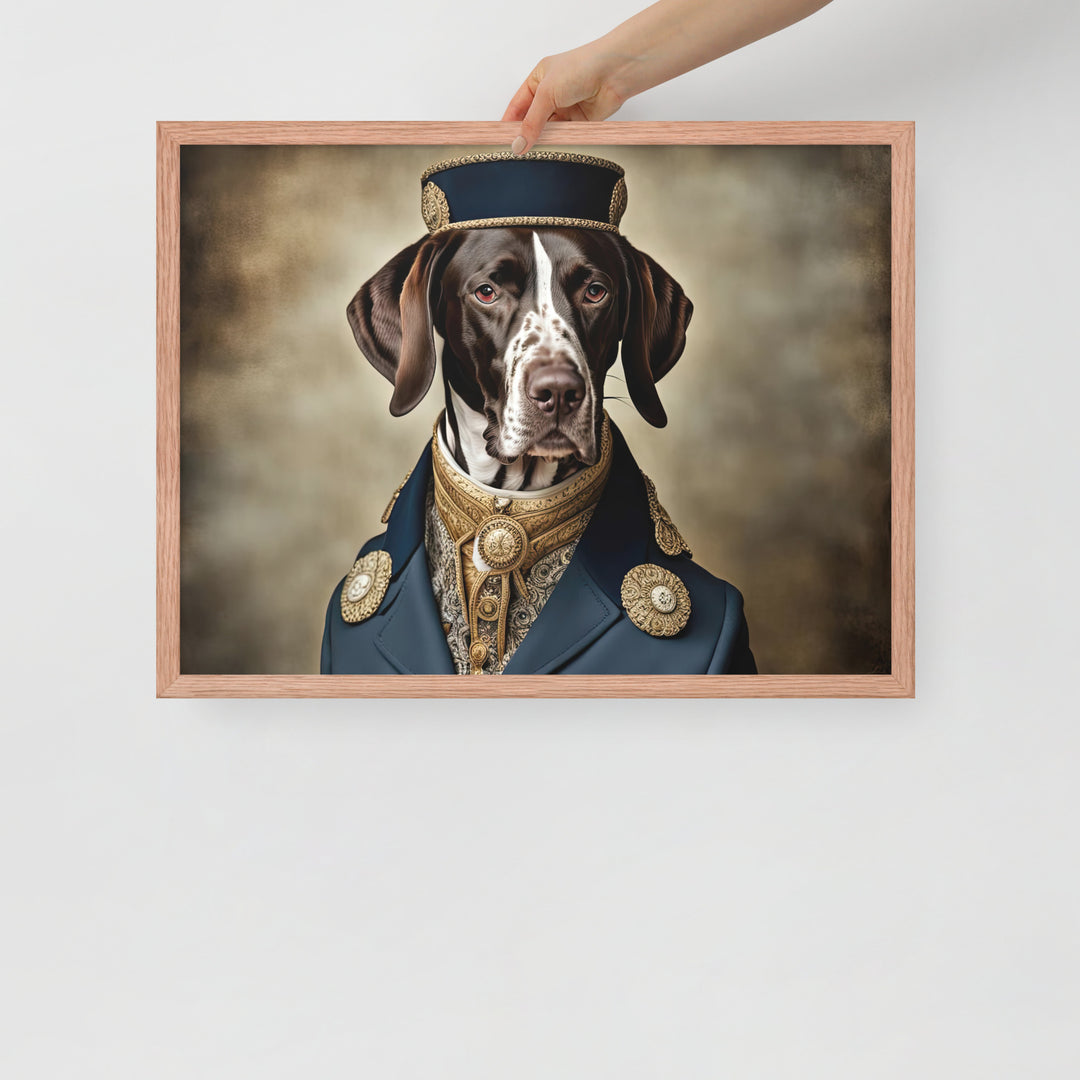 German Shorthaired Pointer- Framed poster v3