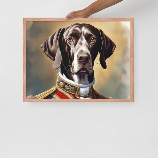 German Shorthaired Pointer- Framed poster v4