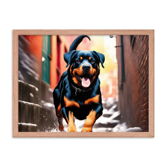 Rottweiler- Framed poster v2