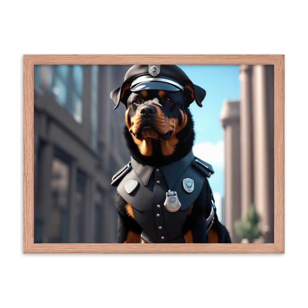 Rottweiler- Framed poster v3