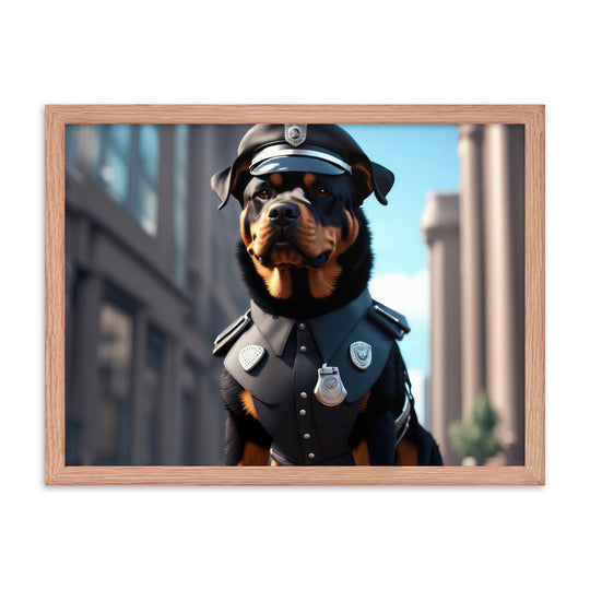 Rottweiler- Framed poster v3