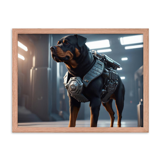 Rottweiler- Framed poster v4