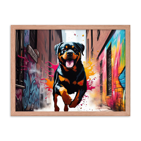 Rottweiler- Framed poster v5