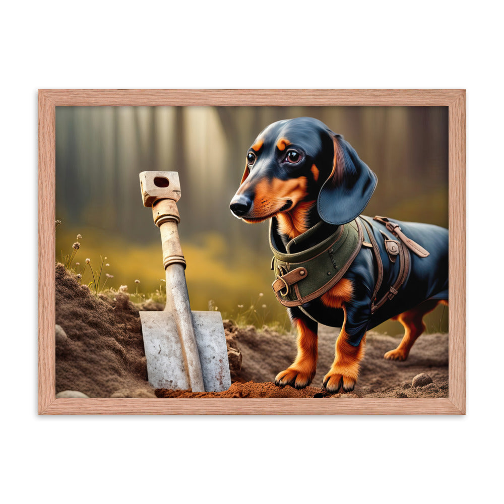 Dachshund- Framed poster v4