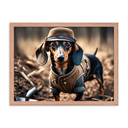 Dachshund- Framed poster v5