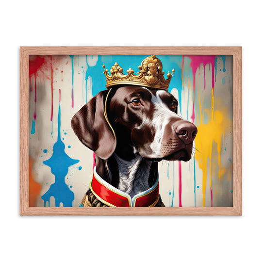 German Shorthaired Pointer- Framed poster