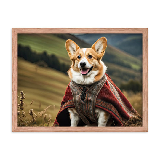 Pembroke Welsh Corgi- Framed poster v4