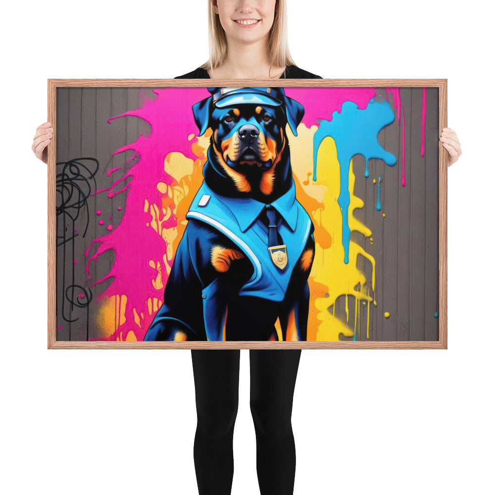 Rottweiler- Framed poster