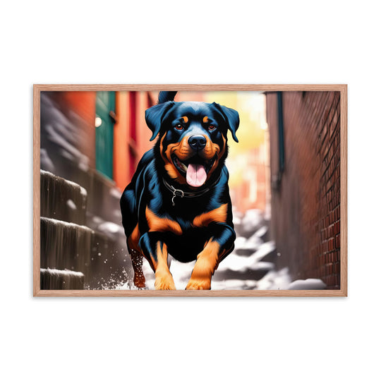 Rottweiler- Framed poster v2