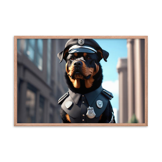 Rottweiler- Framed poster v3