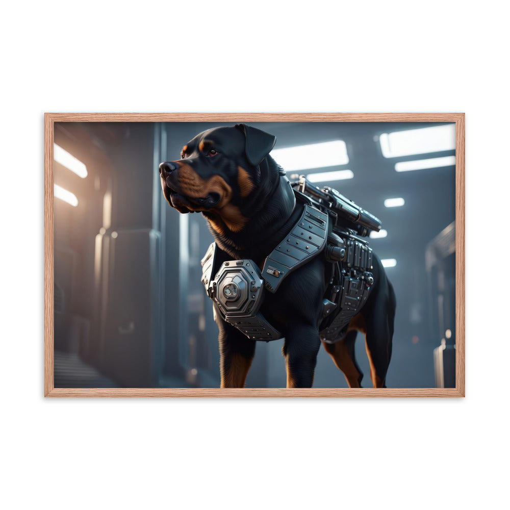 Rottweiler- Framed poster v4