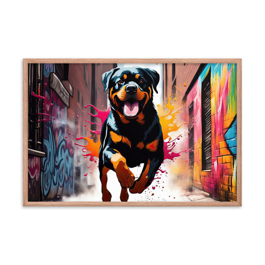 Rottweiler- Framed poster v5