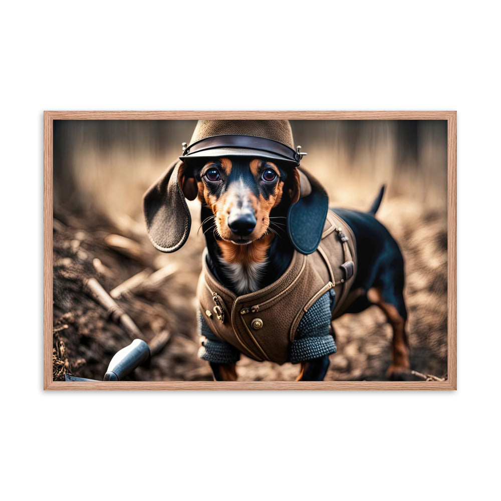 Dachshund- Framed poster v5