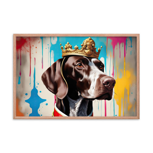 German Shorthaired Pointer- Framed poster