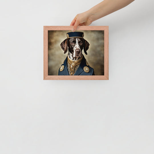 German Shorthaired Pointer- Framed poster v3