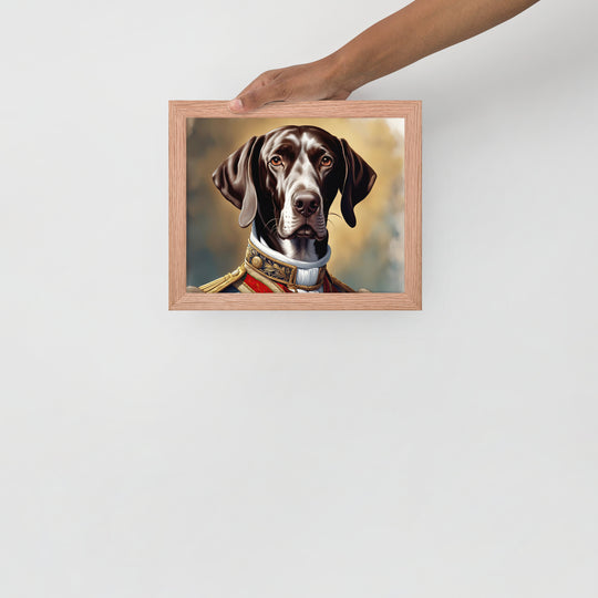 German Shorthaired Pointer- Framed poster v4