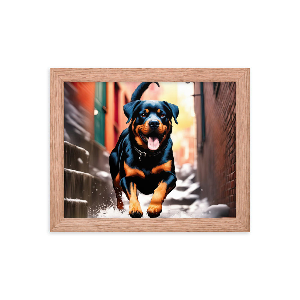 Rottweiler- Framed poster v2