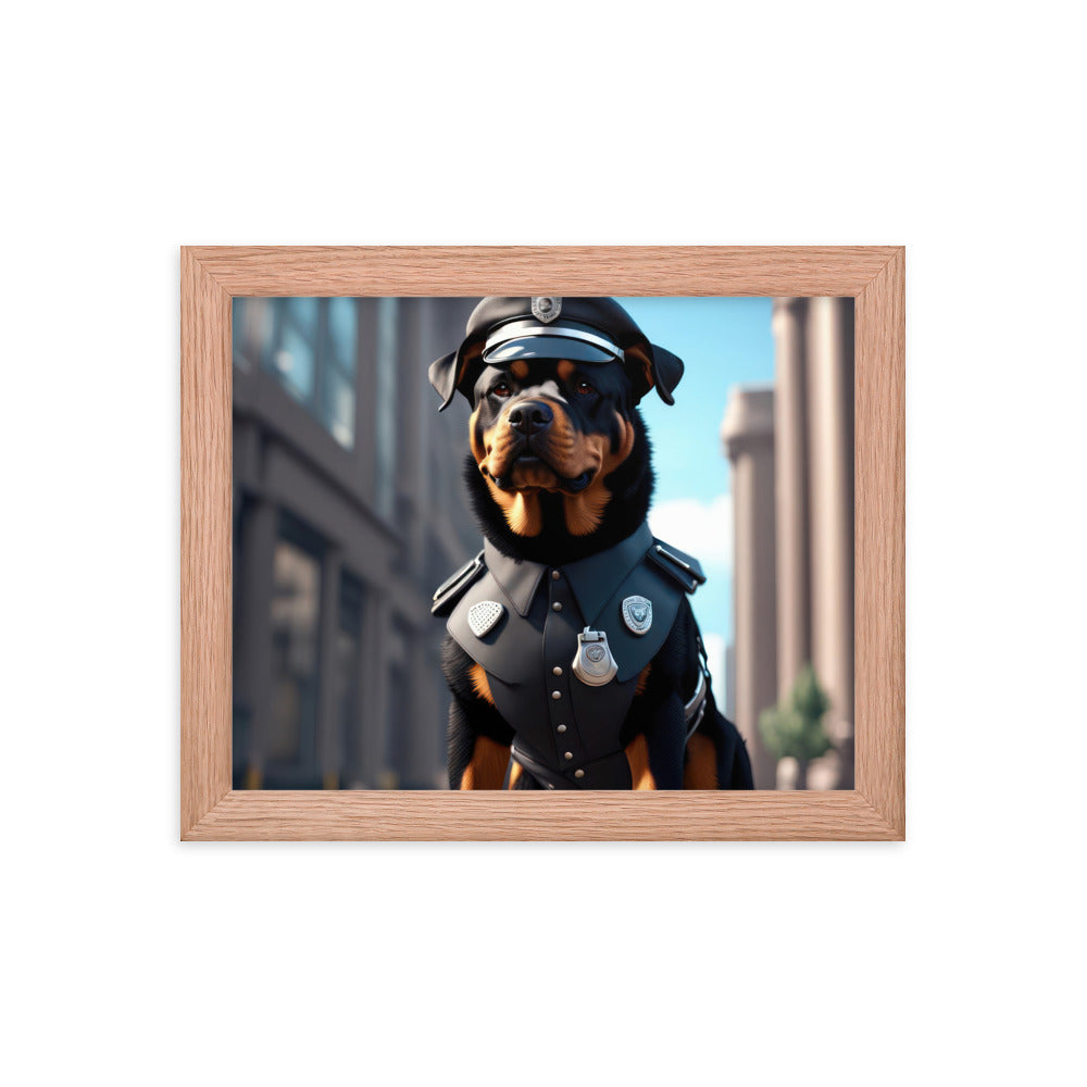 Rottweiler- Framed poster v3