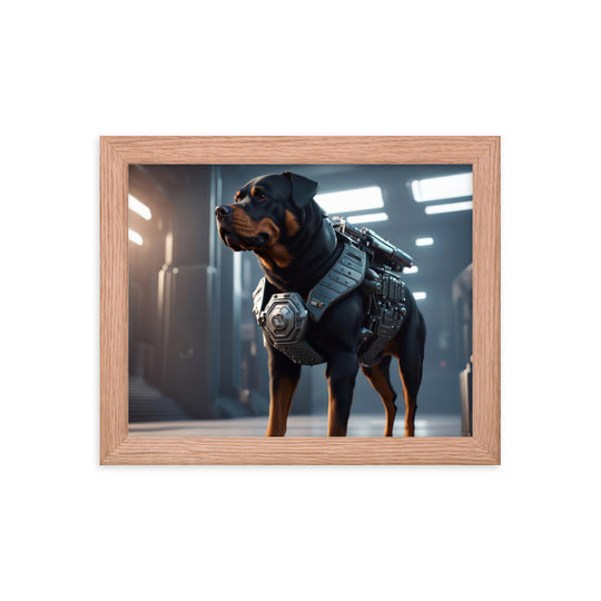 Rottweiler- Framed poster v4