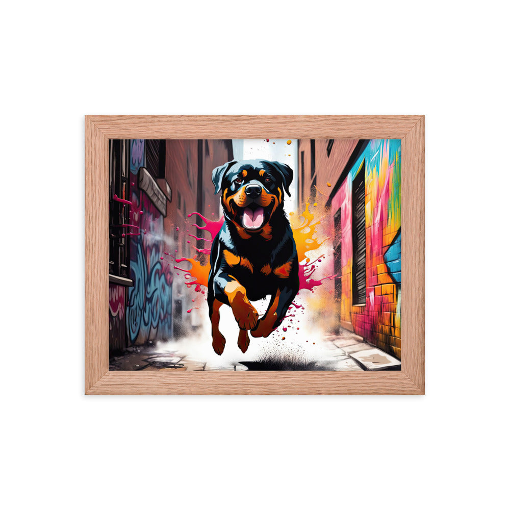 Rottweiler- Framed poster v5