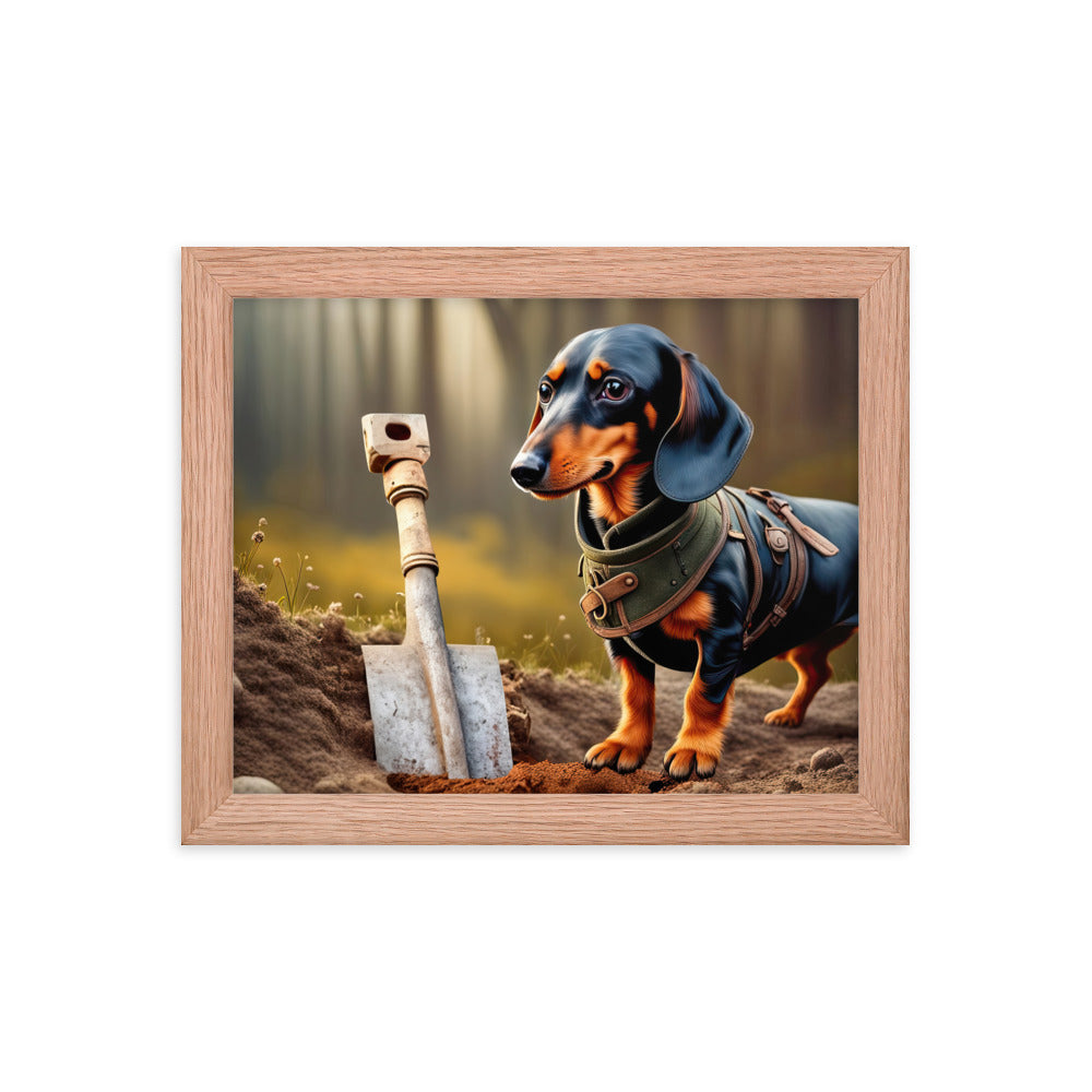 Dachshund- Framed poster v4