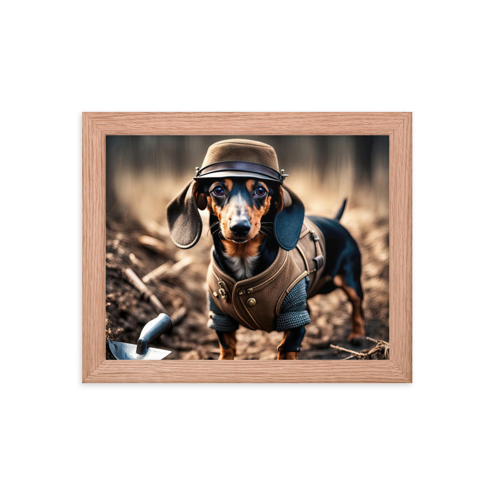 Dachshund- Framed poster v5