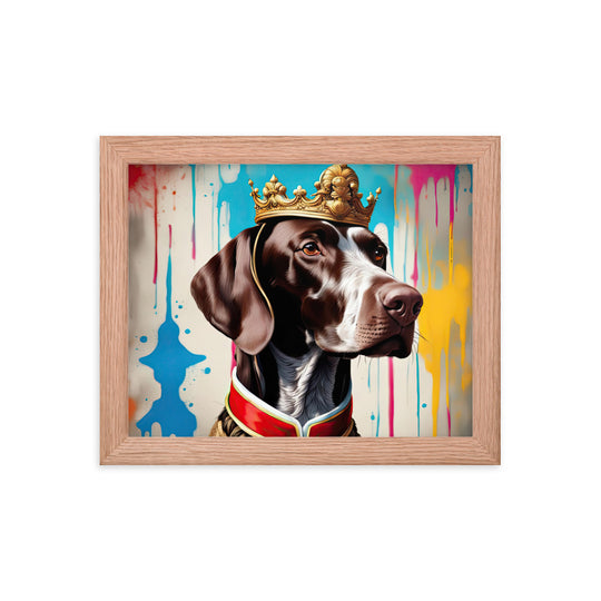 German Shorthaired Pointer- Framed poster