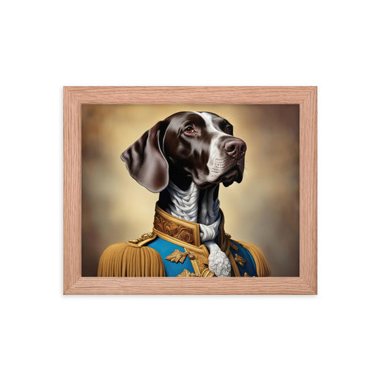 German Shorthaired Pointer- Framed poster v2