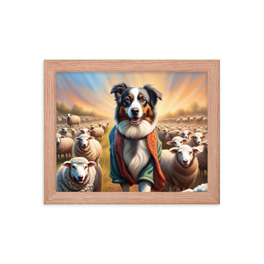 Australian Shepherd- Framed poster