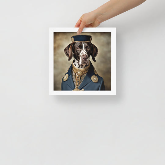 German Shorthaired Pointer- Framed poster v3