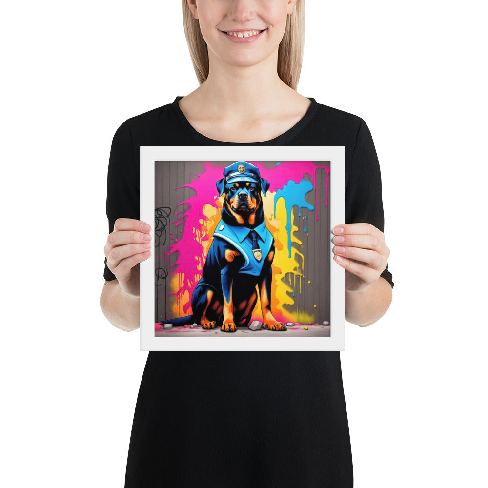 Rottweiler- Framed poster