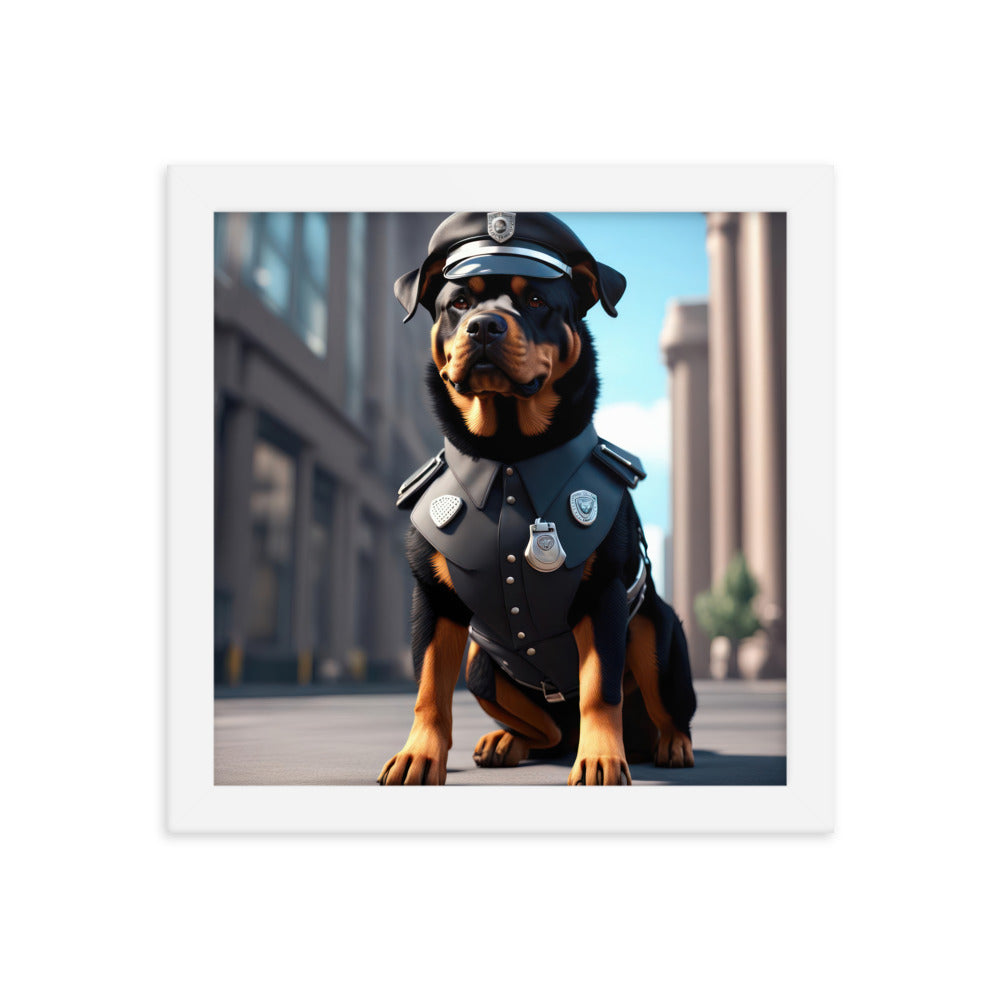 Rottweiler- Framed poster v3