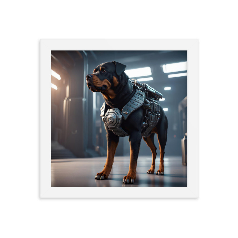 Rottweiler- Framed poster v4