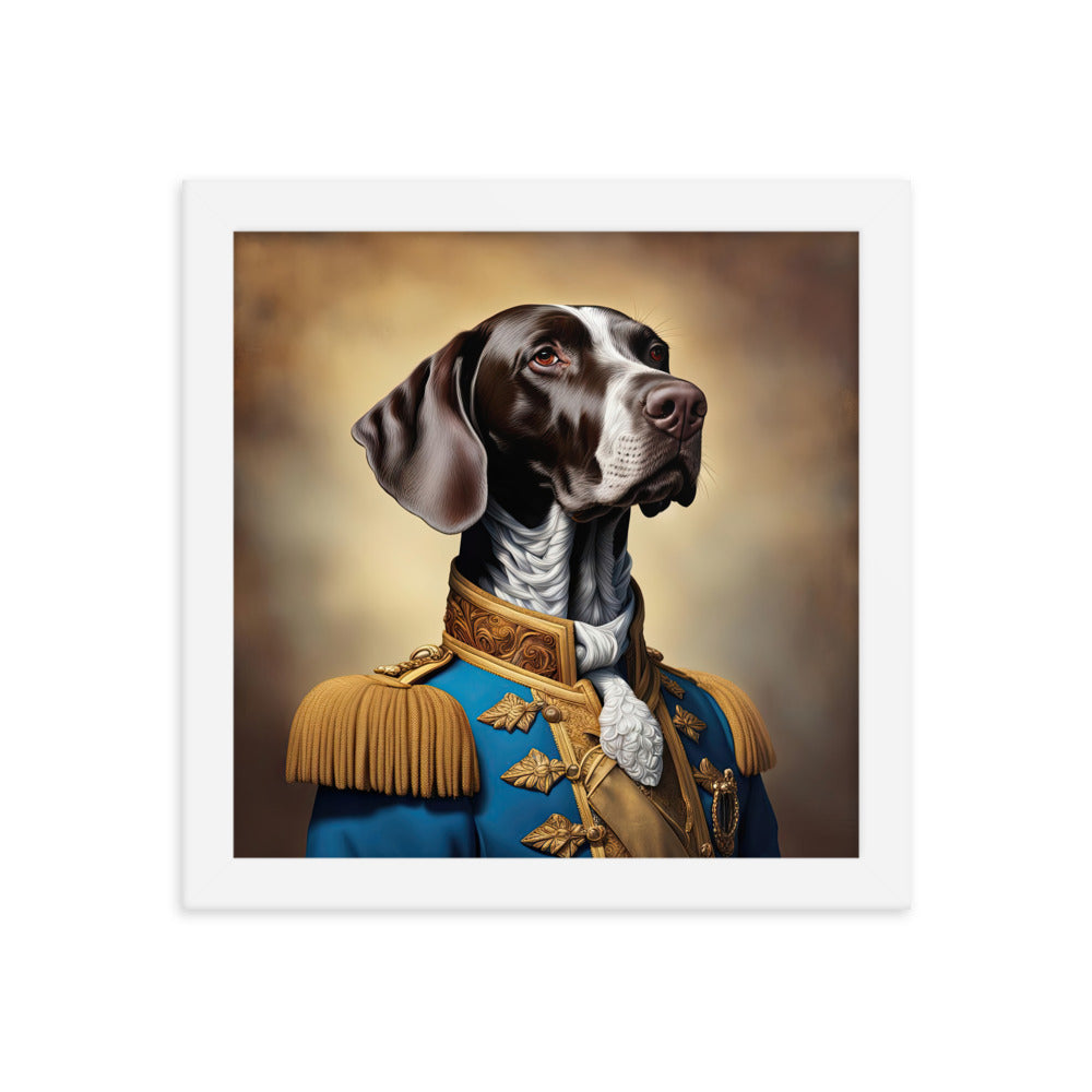 German Shorthaired Pointer- Framed poster v2