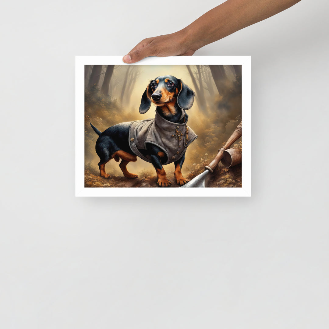 Dachshund- Framed poster v2