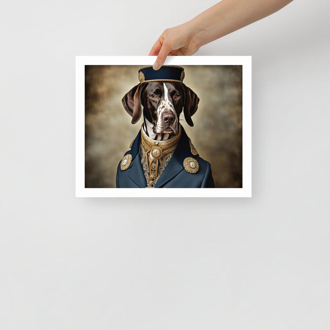 German Shorthaired Pointer- Framed poster v3