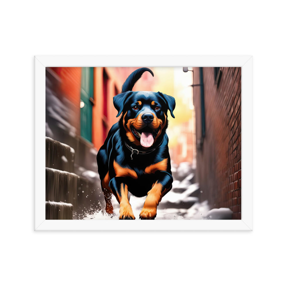 Rottweiler- Framed poster v2