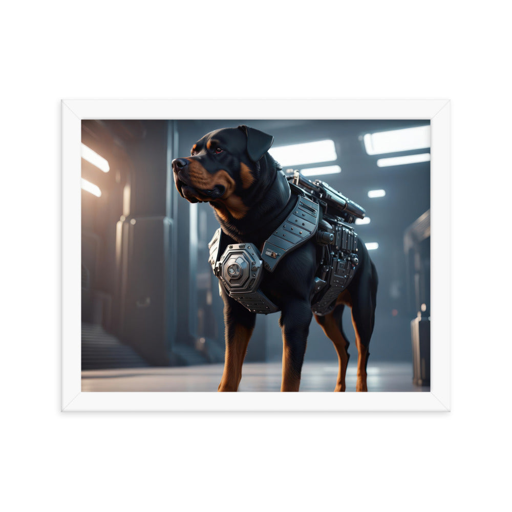 Rottweiler- Framed poster v4