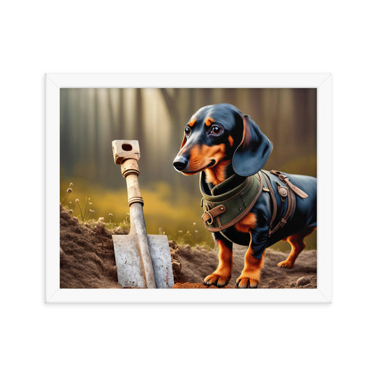 Dachshund- Framed poster v4