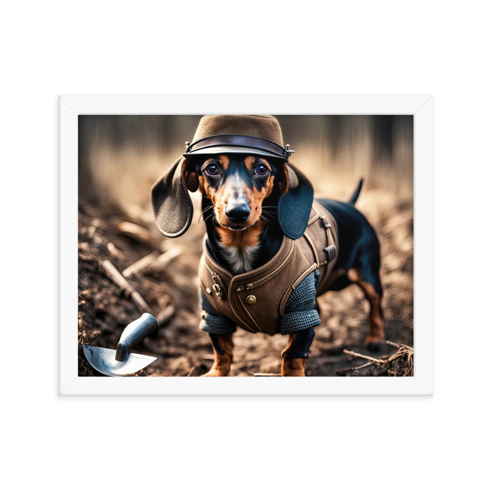 Dachshund- Framed poster v5