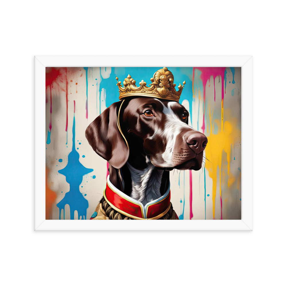 German Shorthaired Pointer- Framed poster